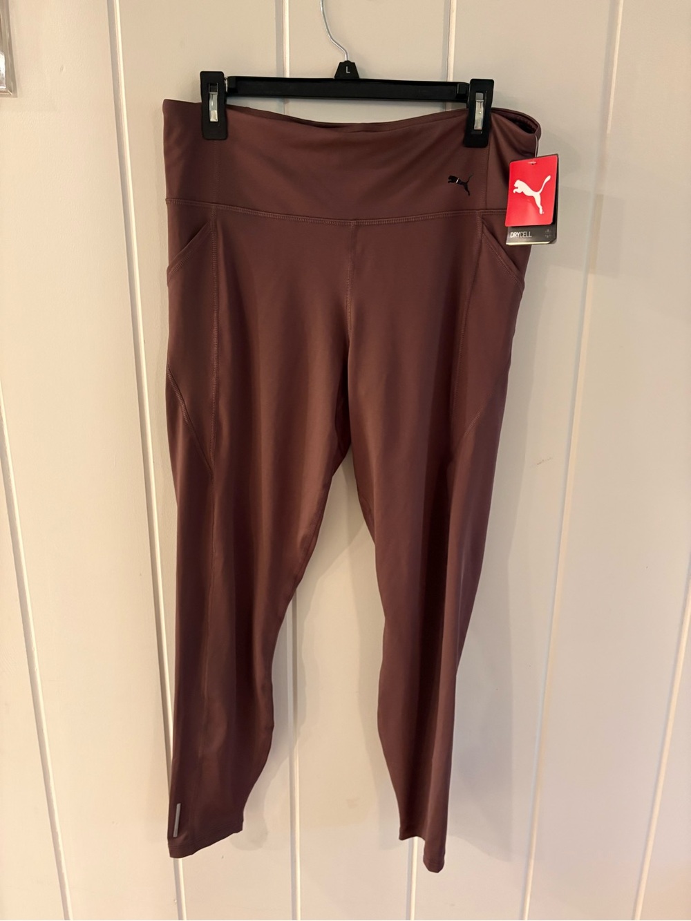 Puma Maroon High-Waist Active Leggings